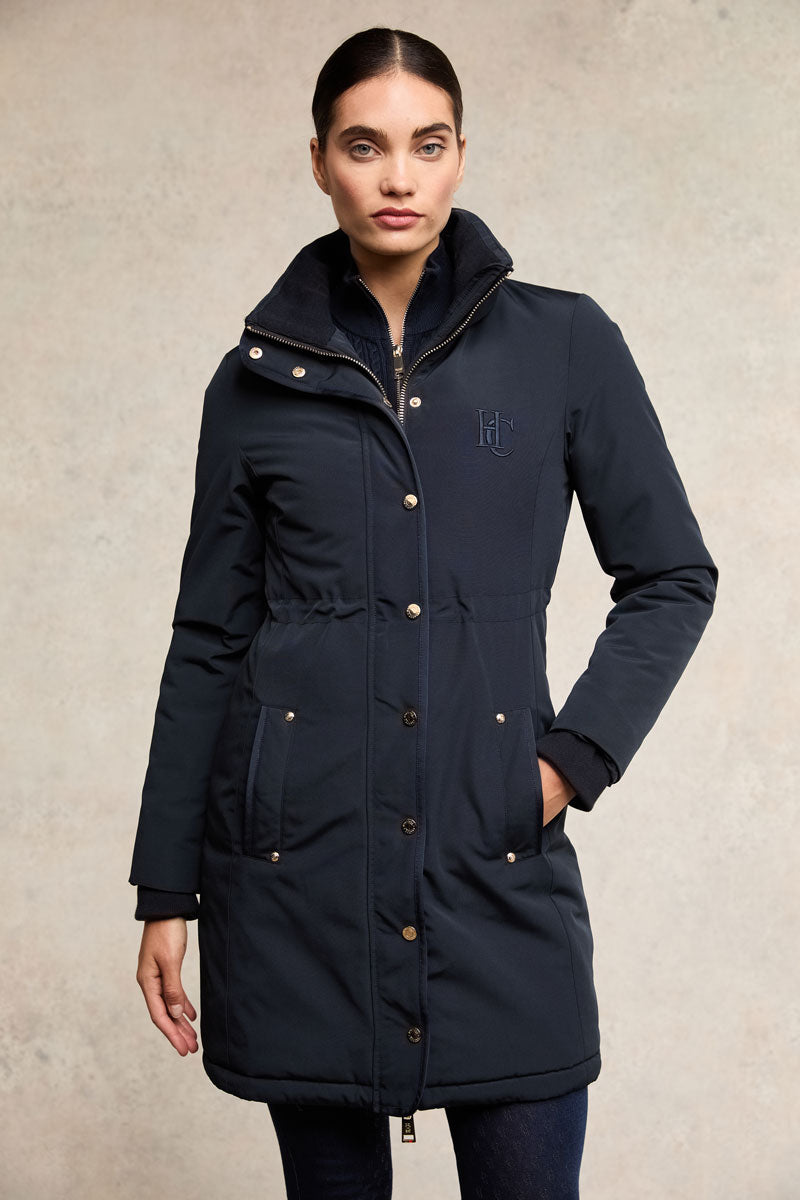 Holland Cooper Team Waterproof Coat Ink Navy