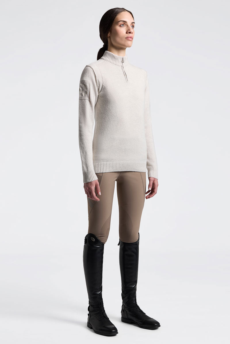 Cavalleria Toscana Pure Wool Turtleneck Sweater Cream
