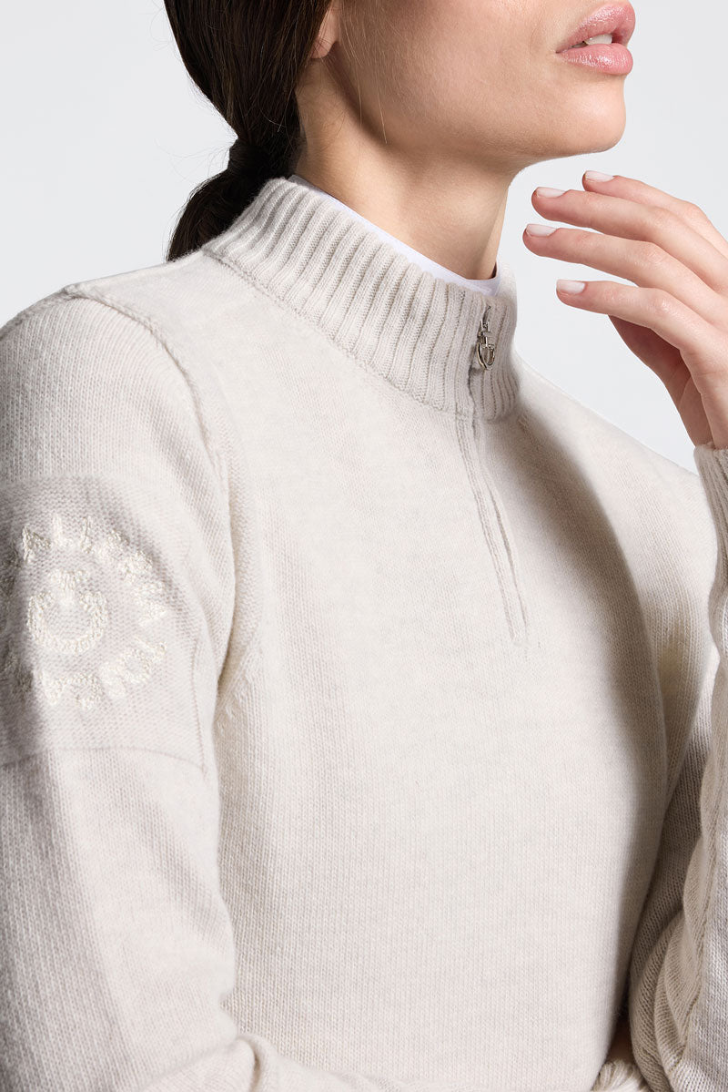 Cavalleria Toscana Pure Wool Turtleneck Sweater Cream