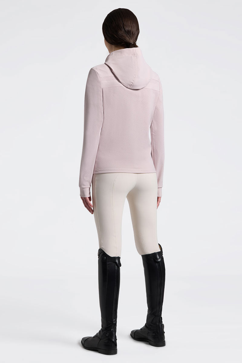 Cavalleria Toscana Hooded Tech Knit Sweatshirt Violet Ice 
