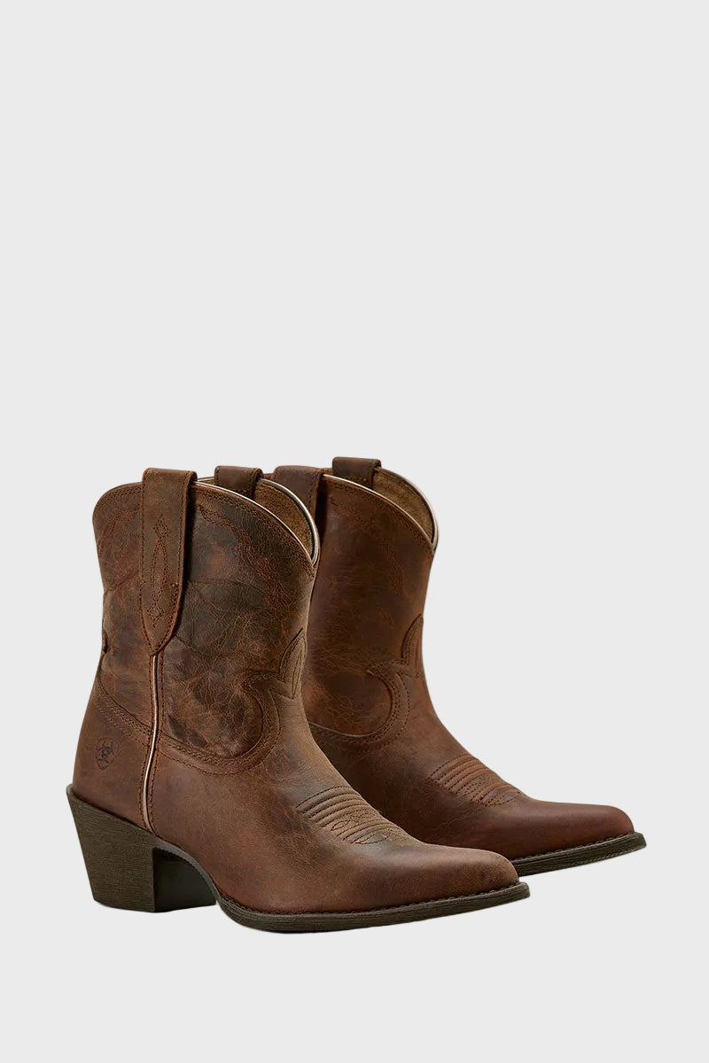 Ariat Maggie J Toe Western Boot Sassy Brown