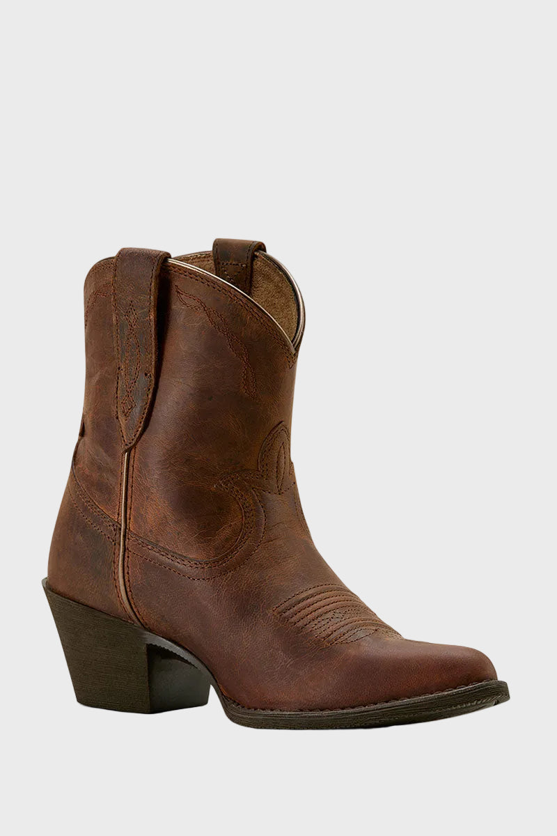 Ariat Maggie J Toe Western Boot Sassy Brown