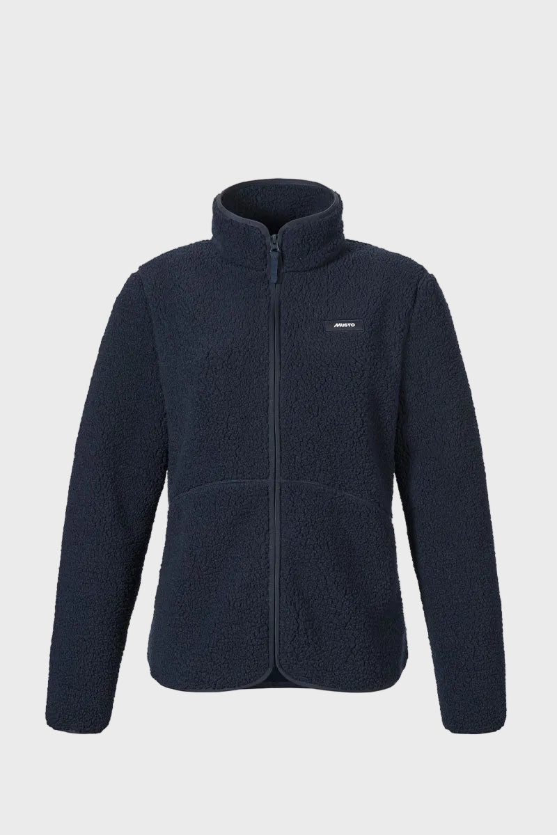 Musto Cove Deep Pile Fleece Jacket Navy