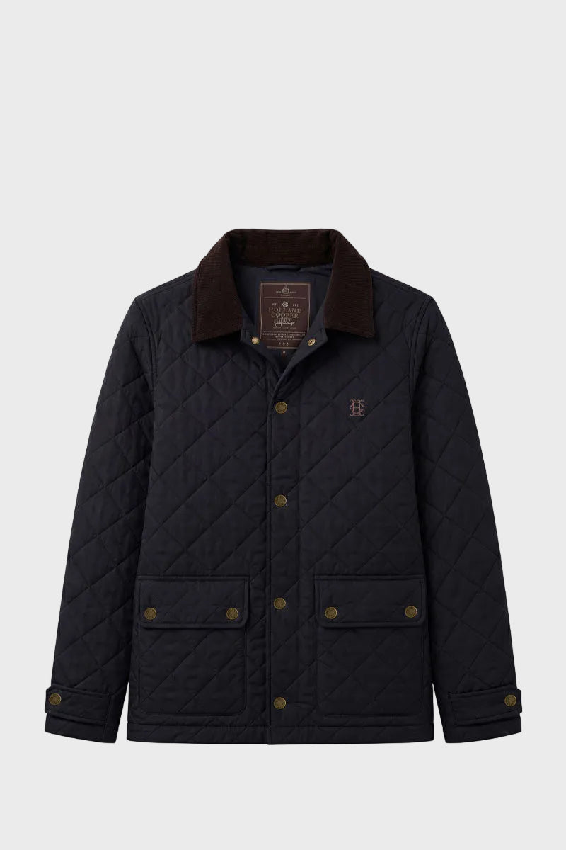 Holland Cooper Men's Country Quilted Jacket Ink Navy