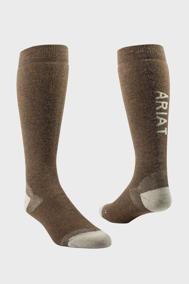 Ariat Country Performance Merino Socks  Earth
