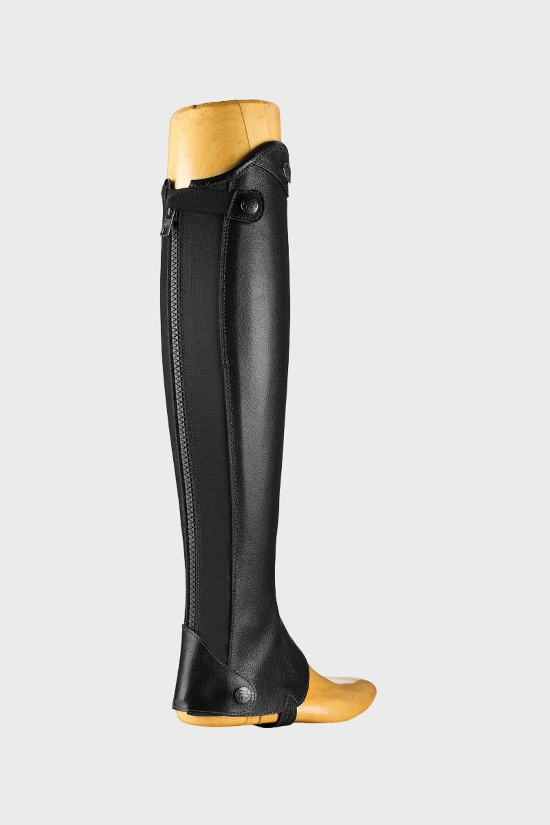 Parlanti Elastic Mini Chaps Buffalo Leather Black