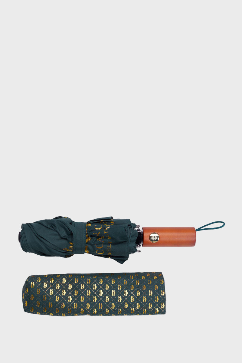 Holland Cooper Mini Umbrella Green