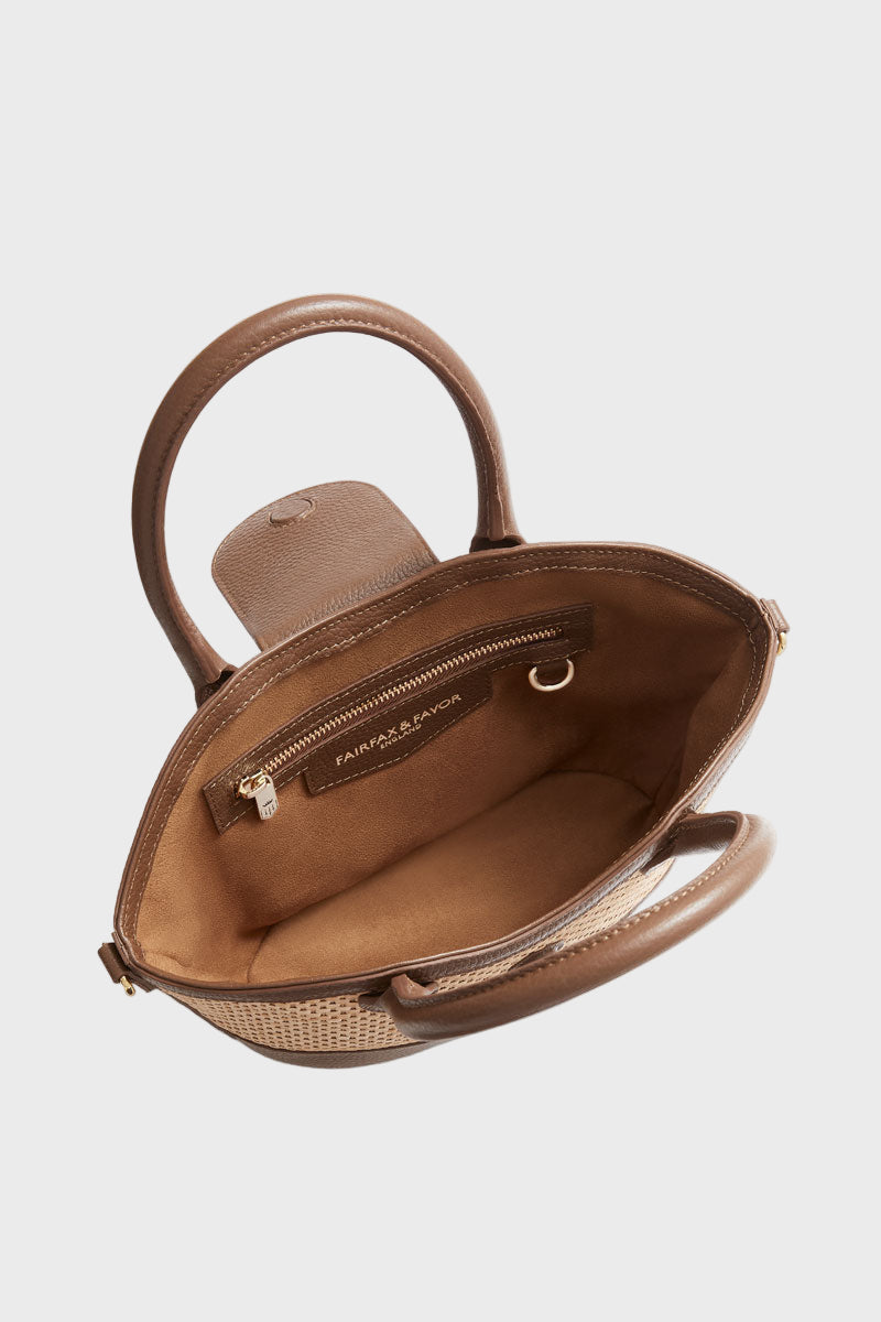 Fairfax & Favor Mini Windsor Basket Bag Tan