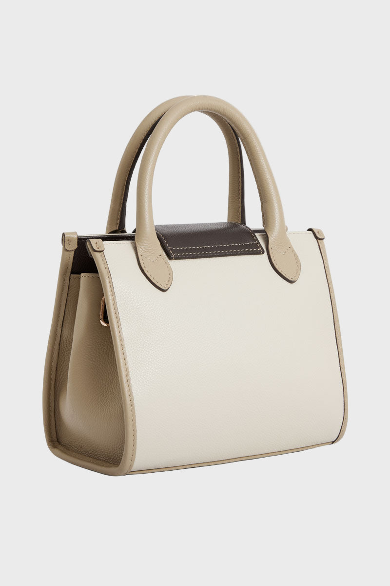 Fairfax & Favor Mini Windsor Handbag Neutral Tri Leather