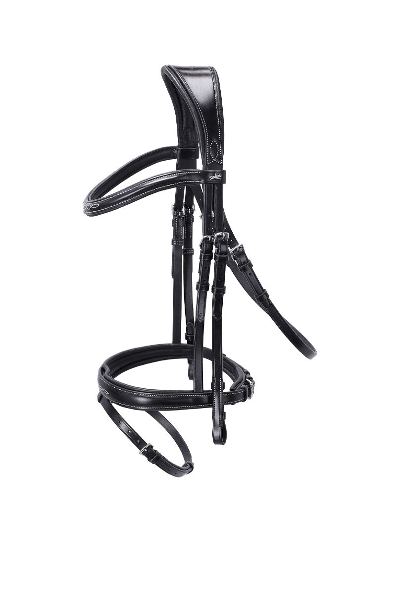 Schockemohle Monza F Bridle Black/Cream/Silver