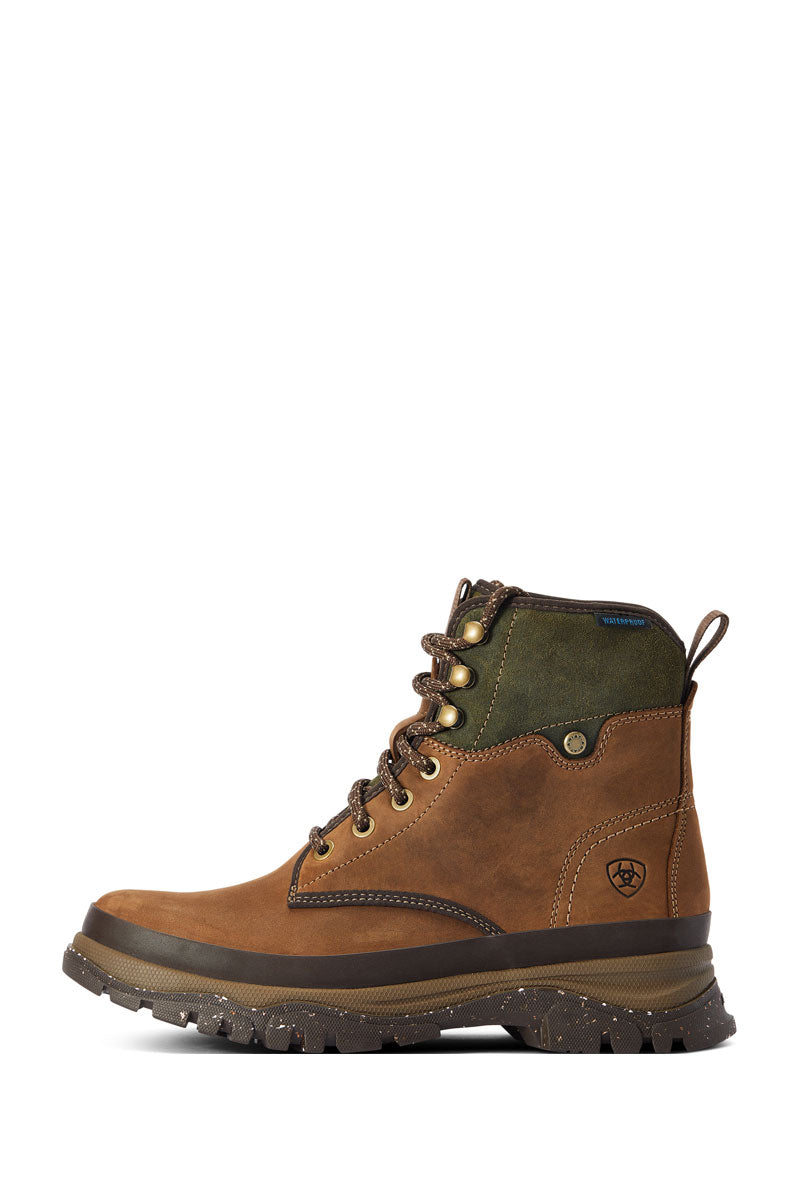 Ariat Moresby Waterproof Boot Oily Distressed Brown