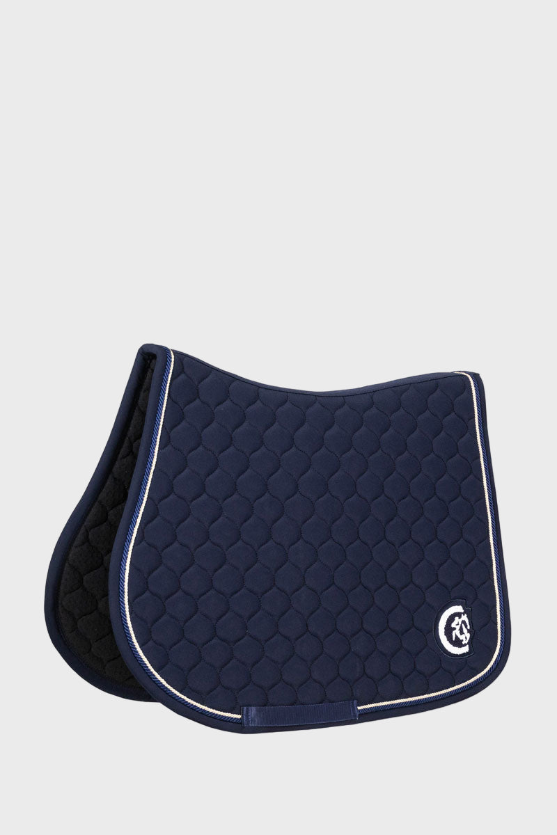 Kentucky Horsewear 3D Logo Onion Quilt Jump Saddle Pad Navy