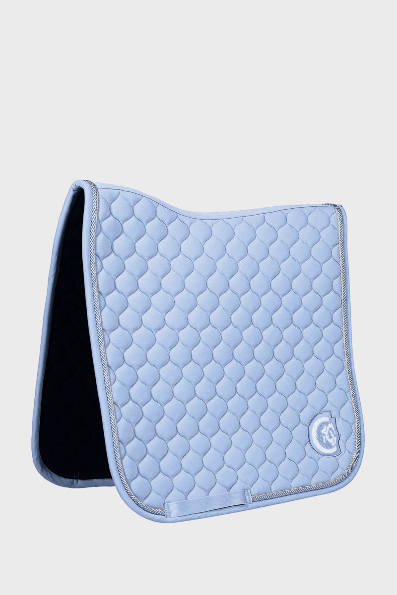 Kentucky Horsewear 3D Logo Onion Quilt Dressage Saddle Pad Light Blue 