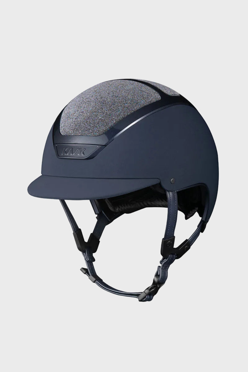KASK Dogma Chrome II Crystal Carpet Navy/Navy Frame with Parsh Crystals