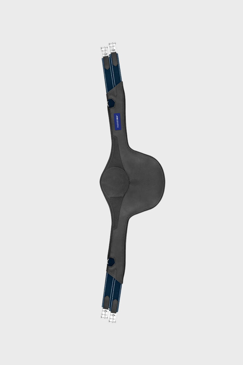 PassierBlu Protect Leather Saddle Girth with Stud Guard Black