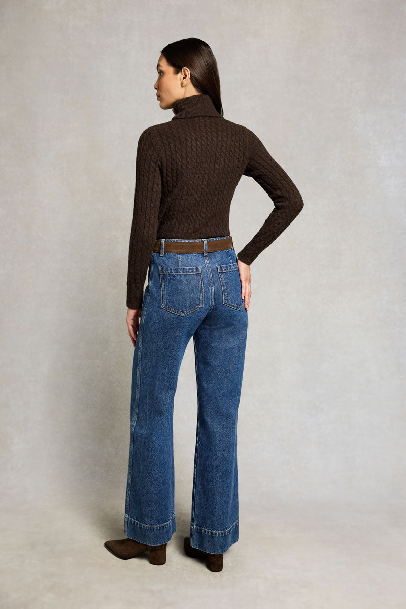 Holland Cooper Polly Knit Chocolate