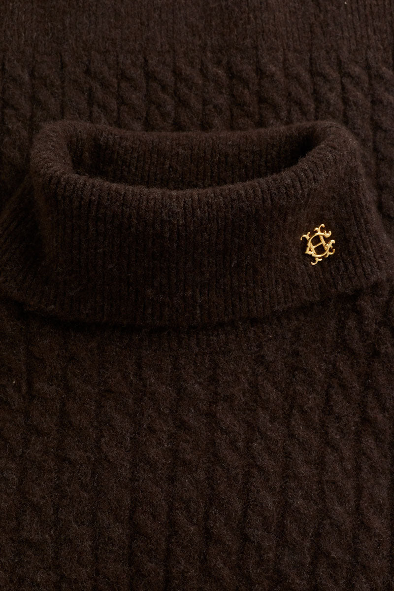 Holland Cooper Polly Knit Chocolate