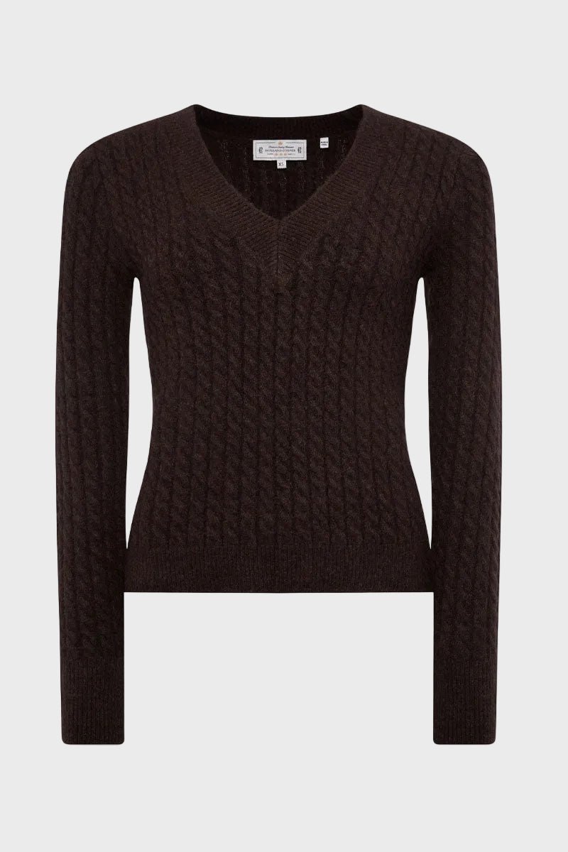 Holland Cooper Polly Knit Chocolate