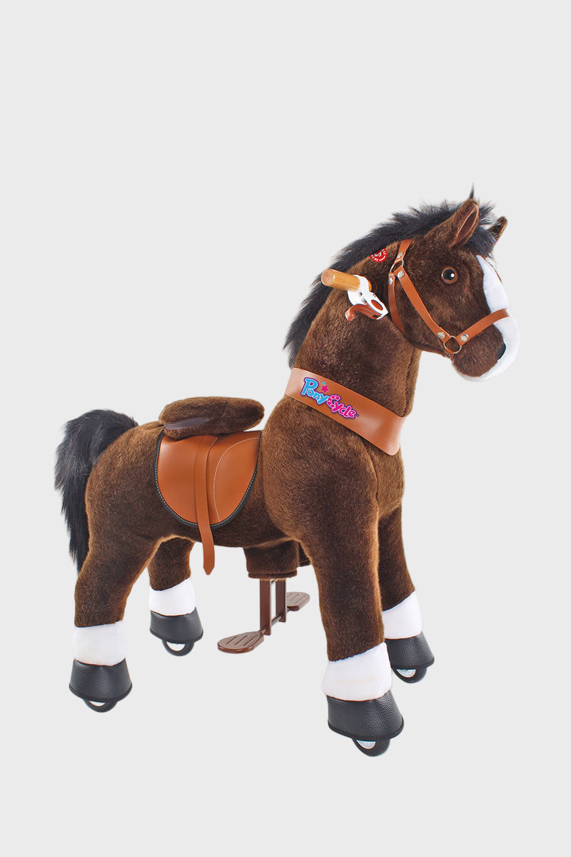 PonyCycle Model U Ride on Horse Chocolate 