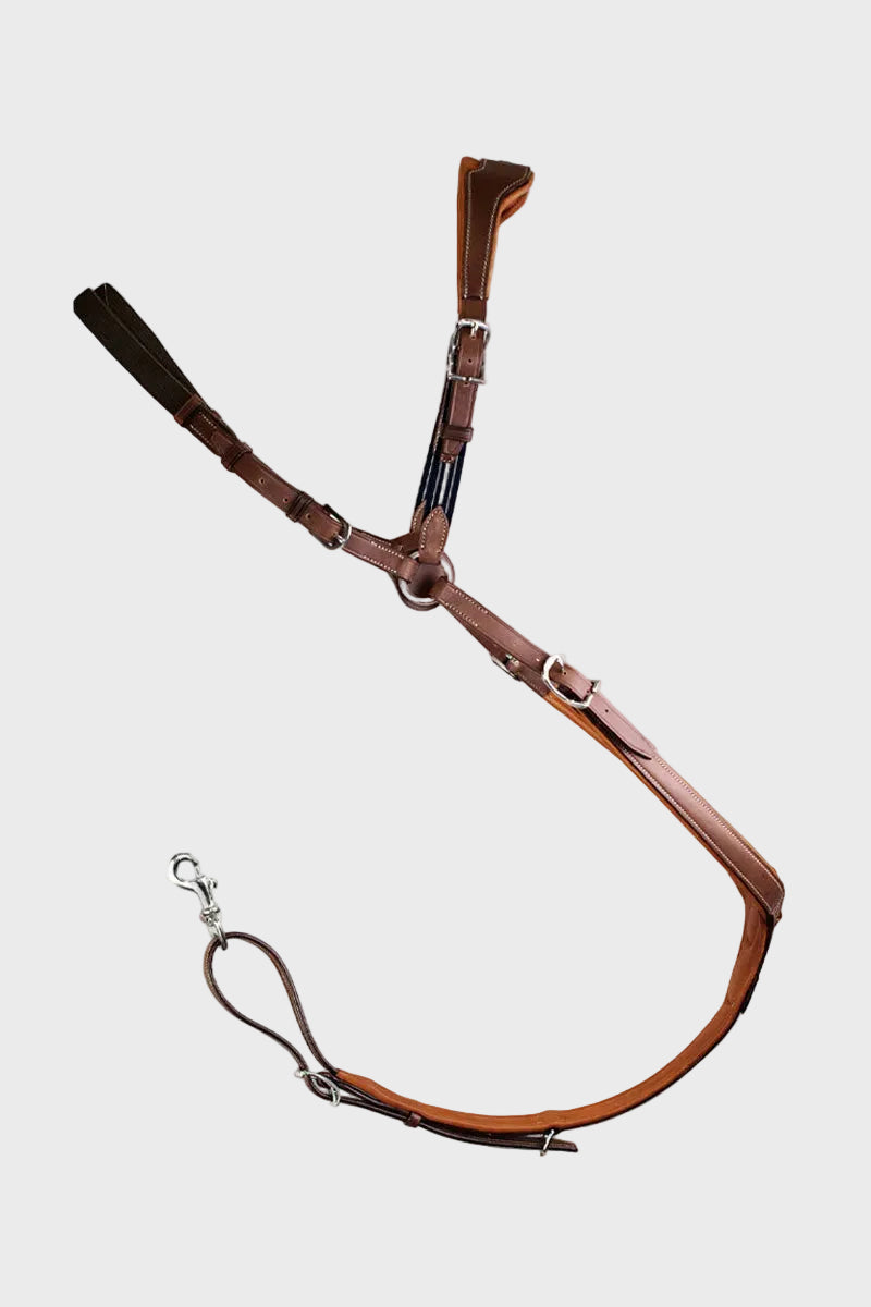 Antares Precision Breastplate for Double Flap Saddle Malt