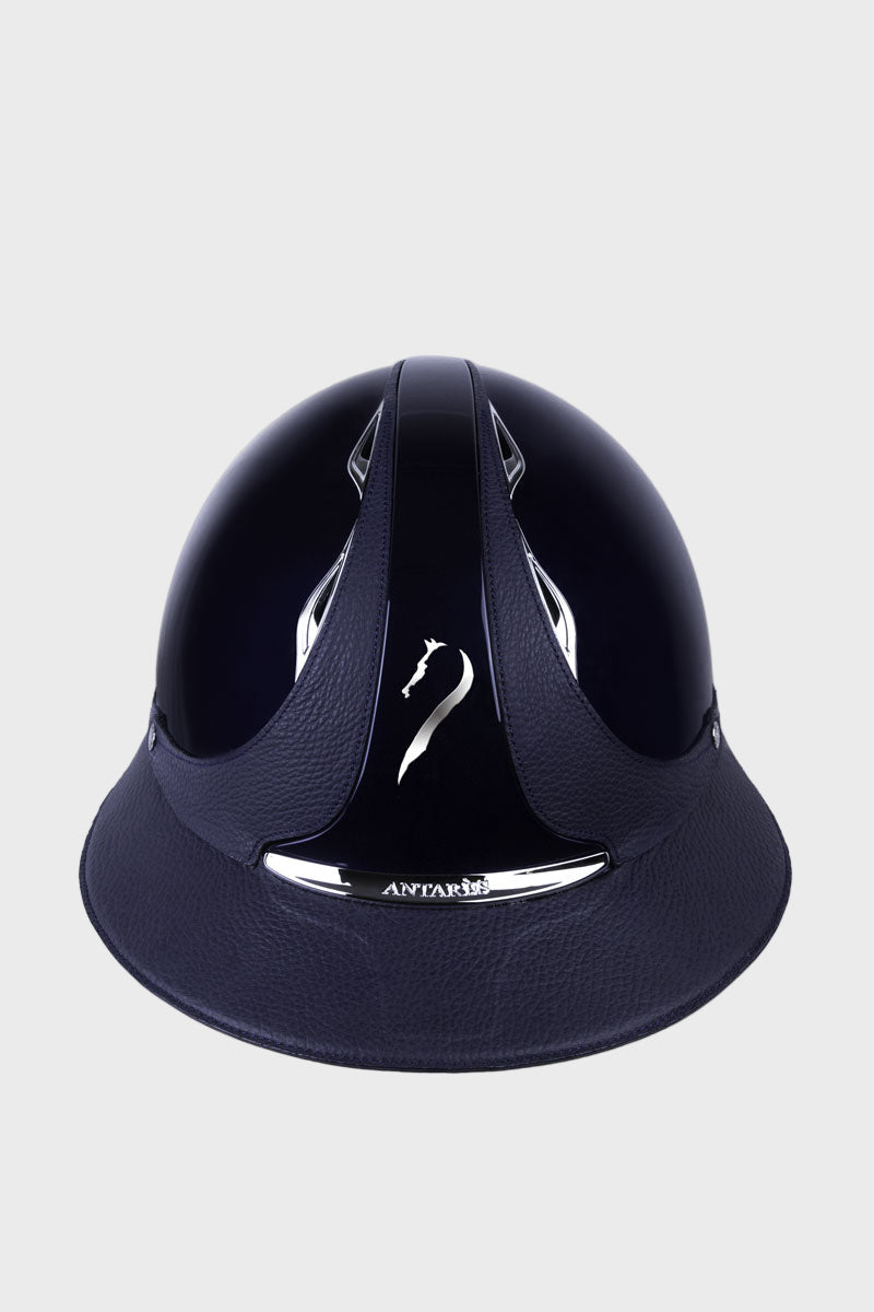 Antares Premium Glossy Eclipse Riding Hat Blue/Blue