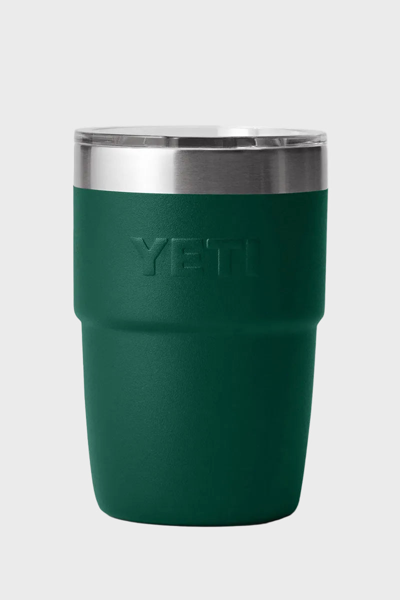 YETI Rambler 8oz Stackable Cup Black Forest Green