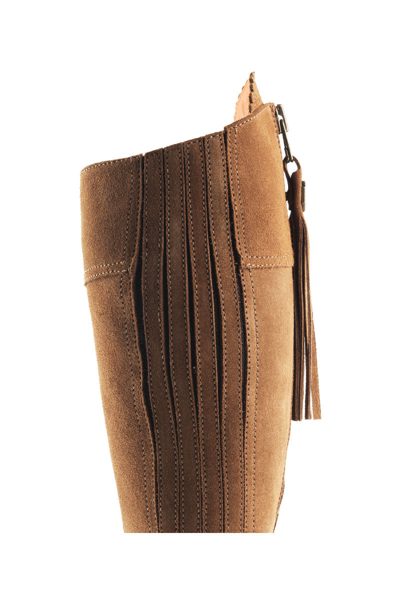 Fairfax & Favor Regina Boot Sporting Fit Tan Suede