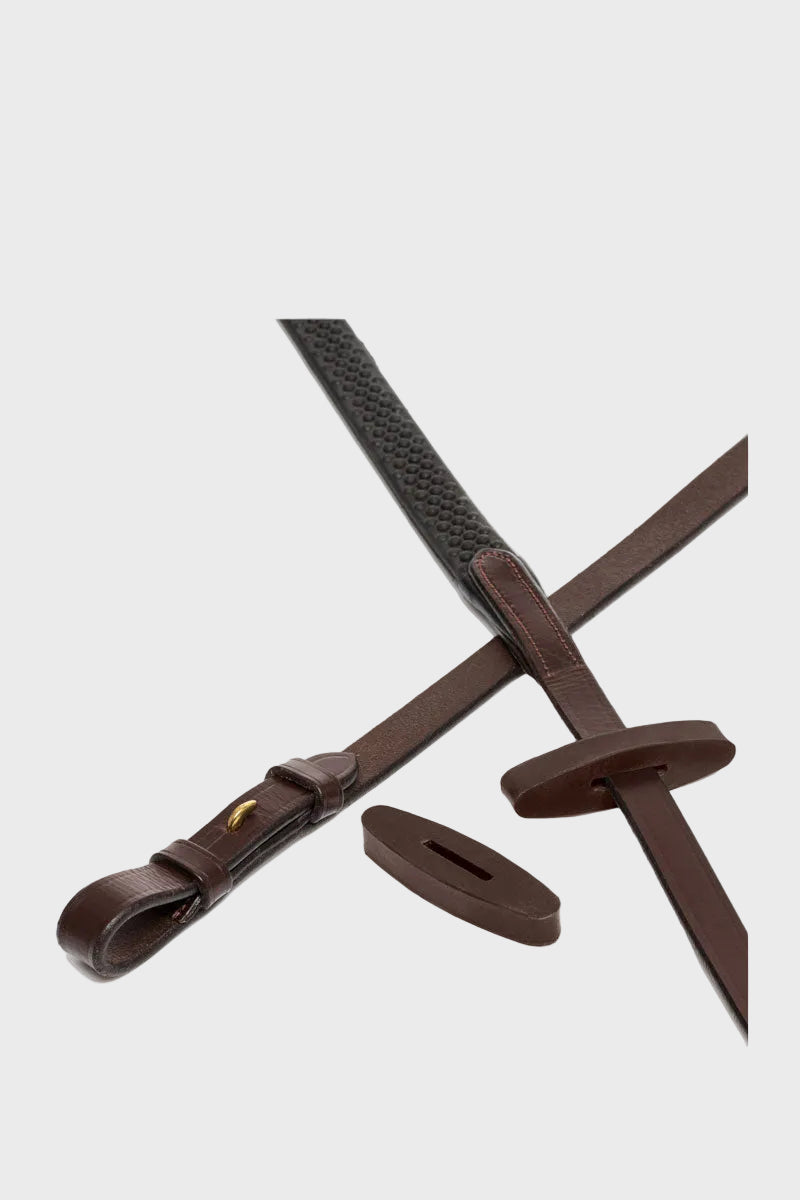 Le Mieux Rubber Rein Stoppers Brown