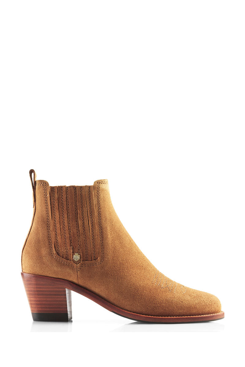 Fairfax & Favor Rockingham Ankle Boot Tan Suede