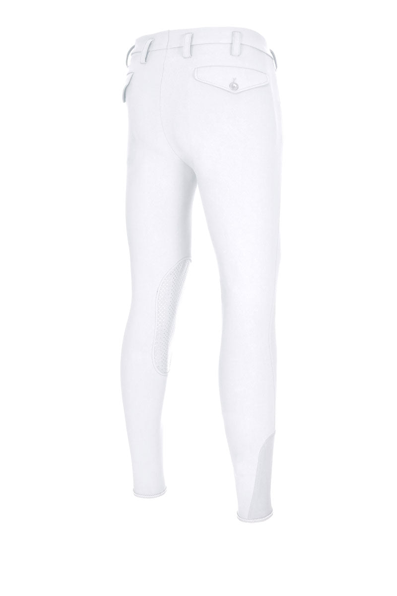 Pikeur Men's Rodrigo Grip Knee Patch Breech White