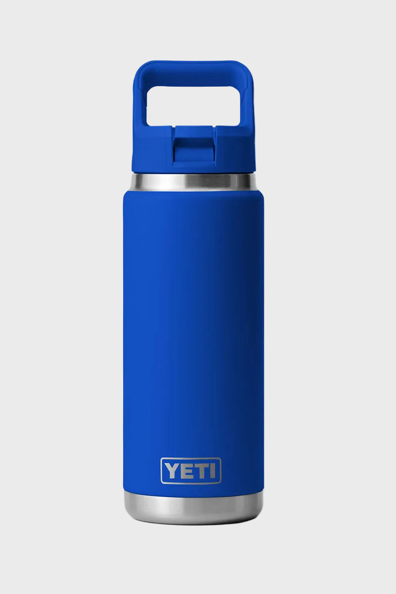 YETI Rambler 26oz Bottle (Colour-Match Straw) Royal Blue 