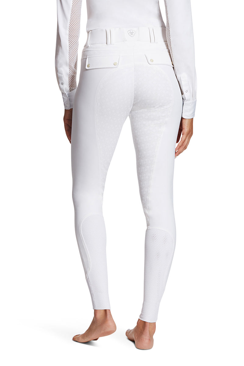 Ariat Women's Tri Factor Grip Full Seat Breech White