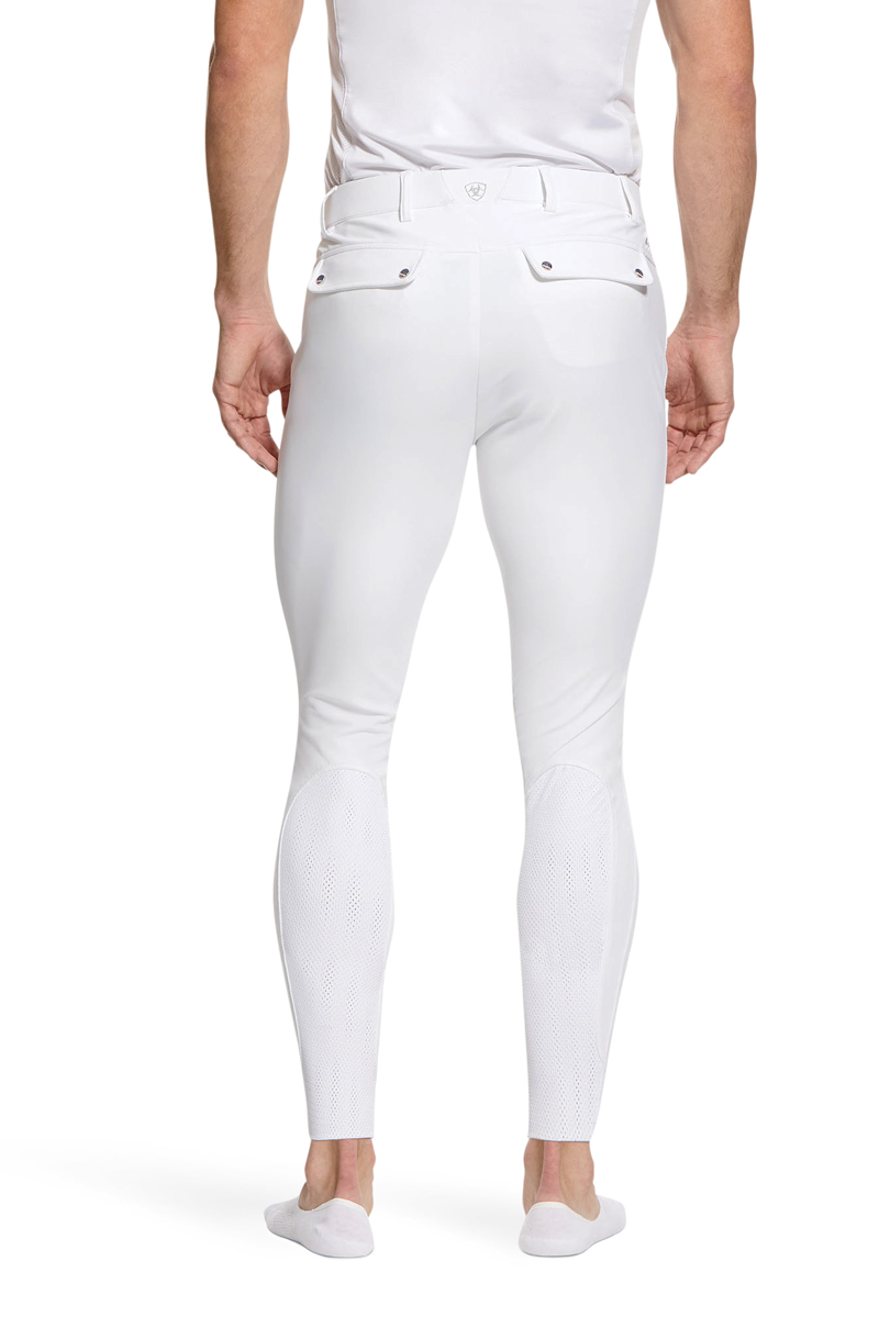 Ariat Men's Tri Factor Grip Knee Patch Breech White