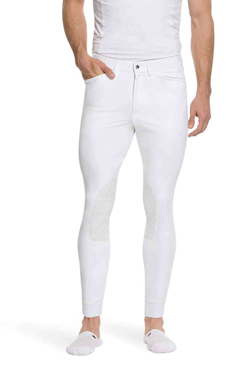 Ariat Men's Tri Factor Grip Knee Patch Breech White