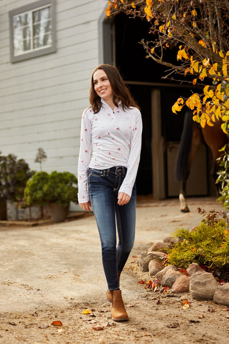 R.E.A.L Mid Rise Outseam Ella Skinny Jean Celestial