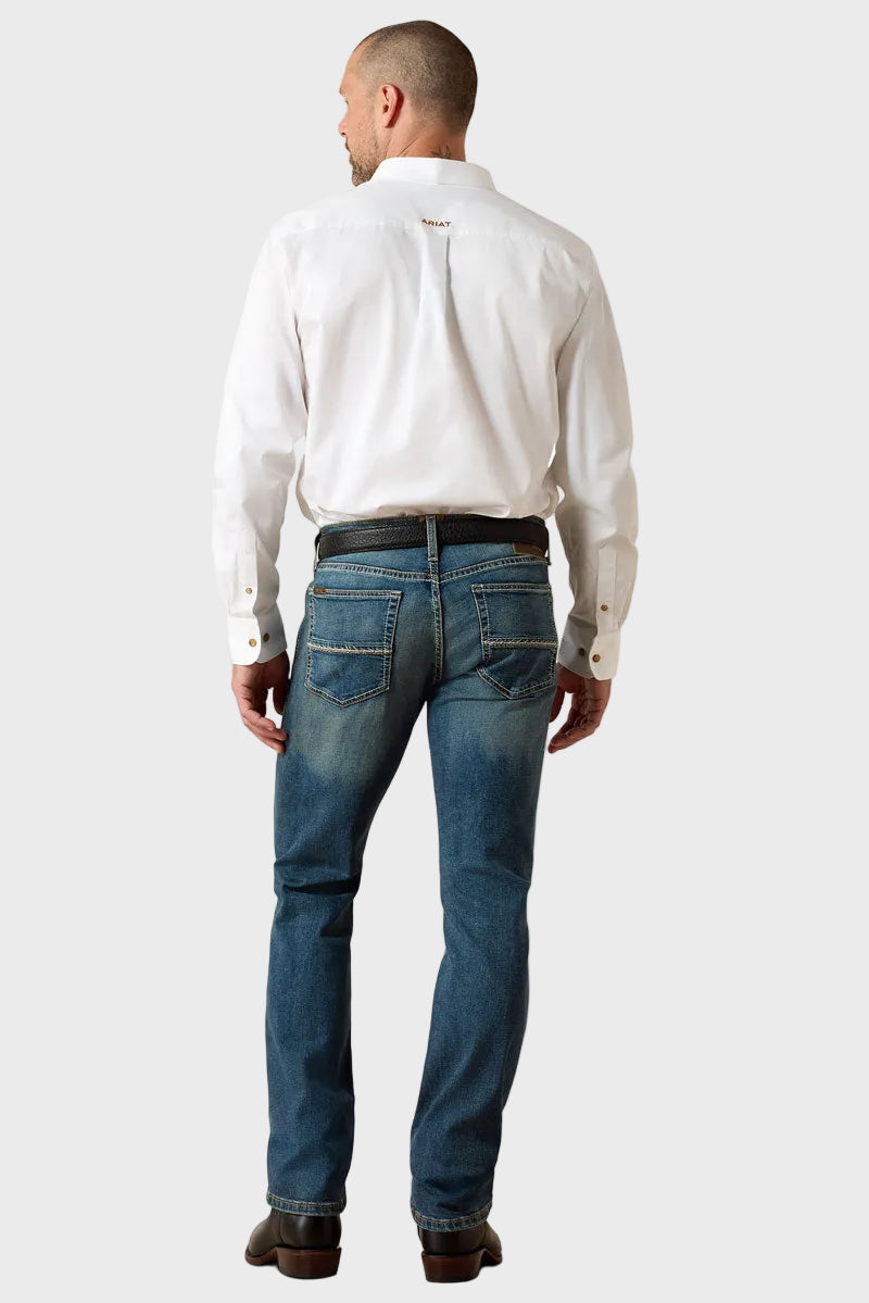 Ariat Men's Sebastian Slim Straight Leg Jean Grafton