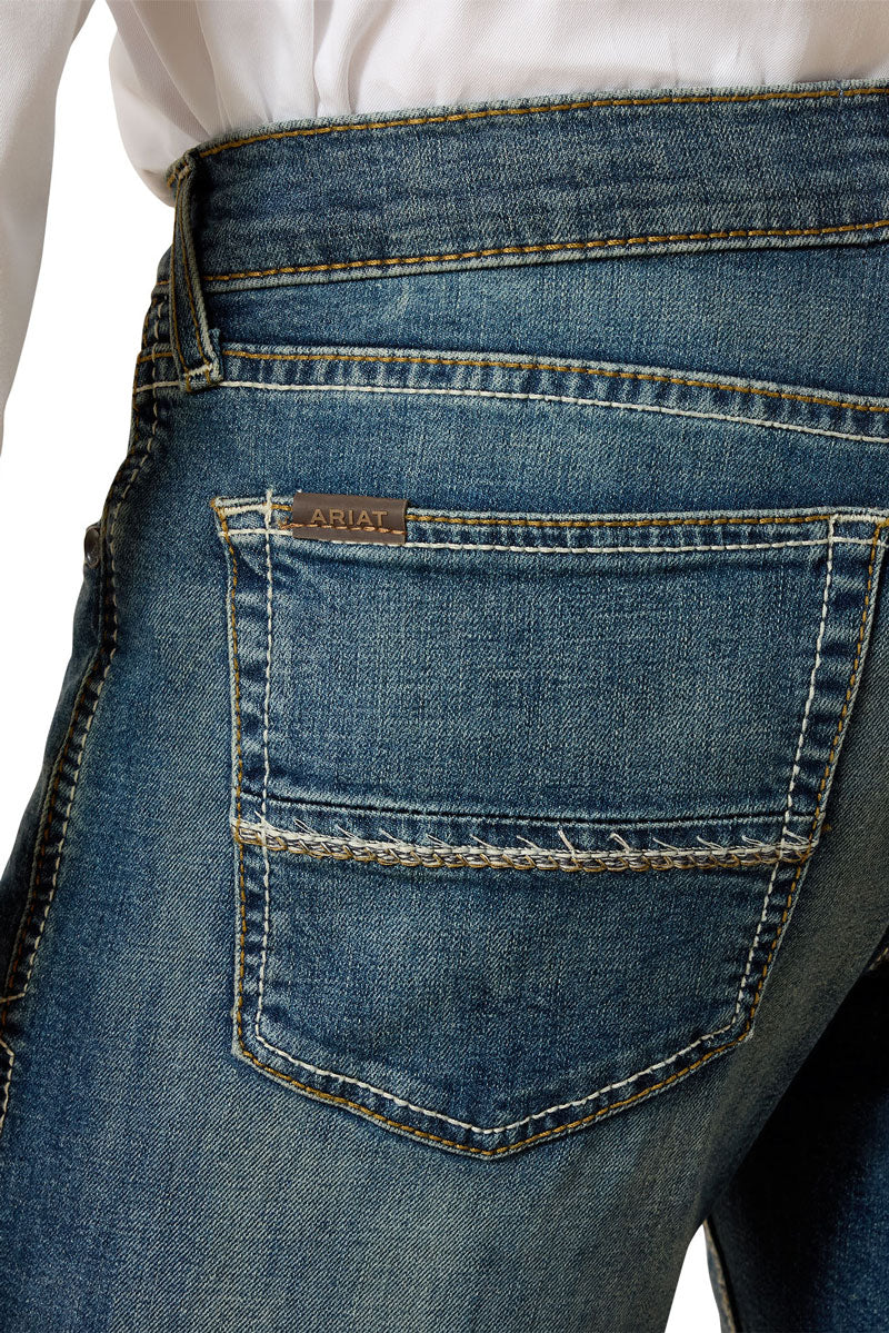 Ariat Men's Sebastian Slim Straight Leg Jean Grafton