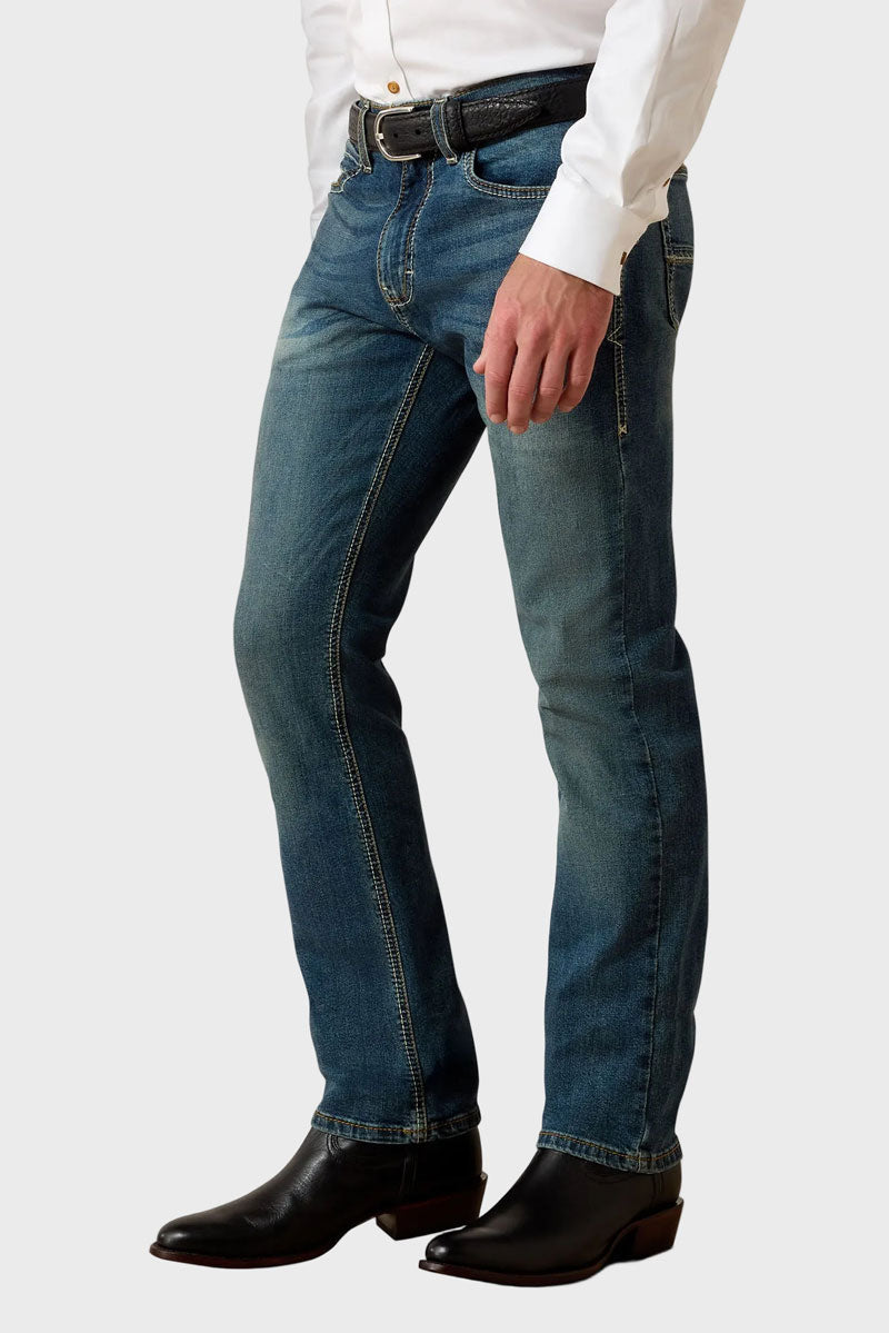 Ariat Men's Sebastian Slim Straight Leg Jean Grafton