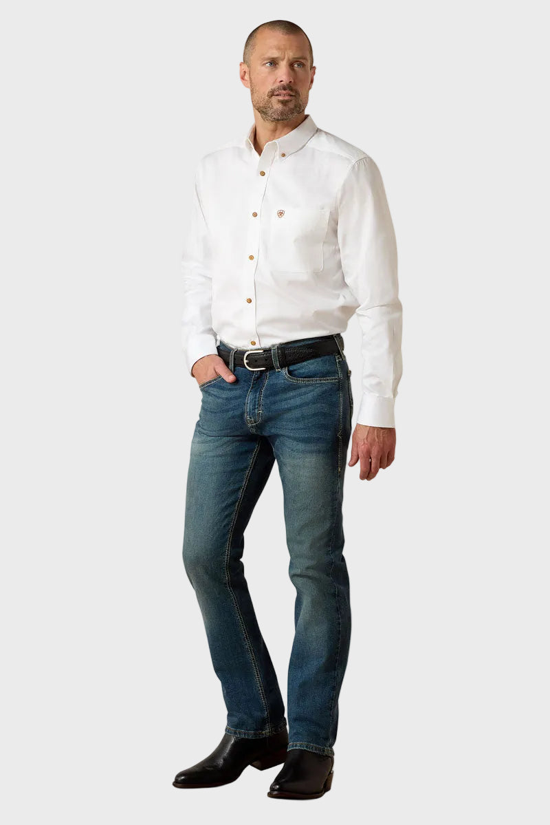 Ariat Men's Sebastian Slim Straight Leg Jean Grafton