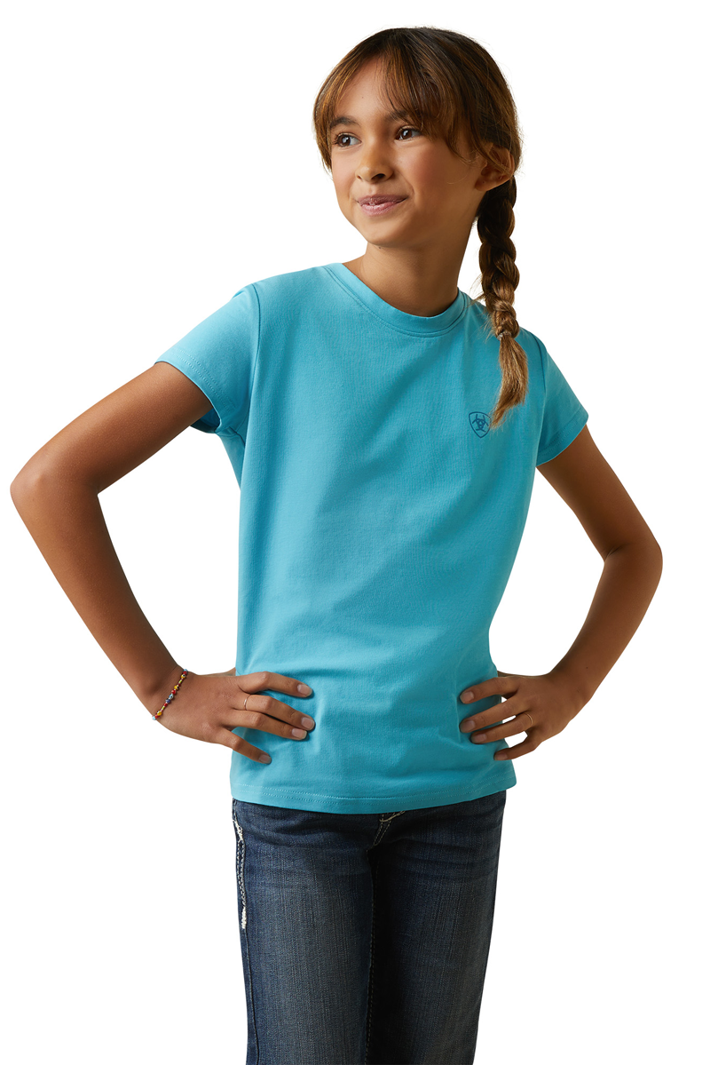 Ariat Kids Varsity Camo T-Shirt Maui Blue