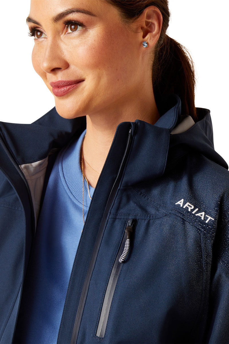 Ariat Coastal Long H20 Parka Navy