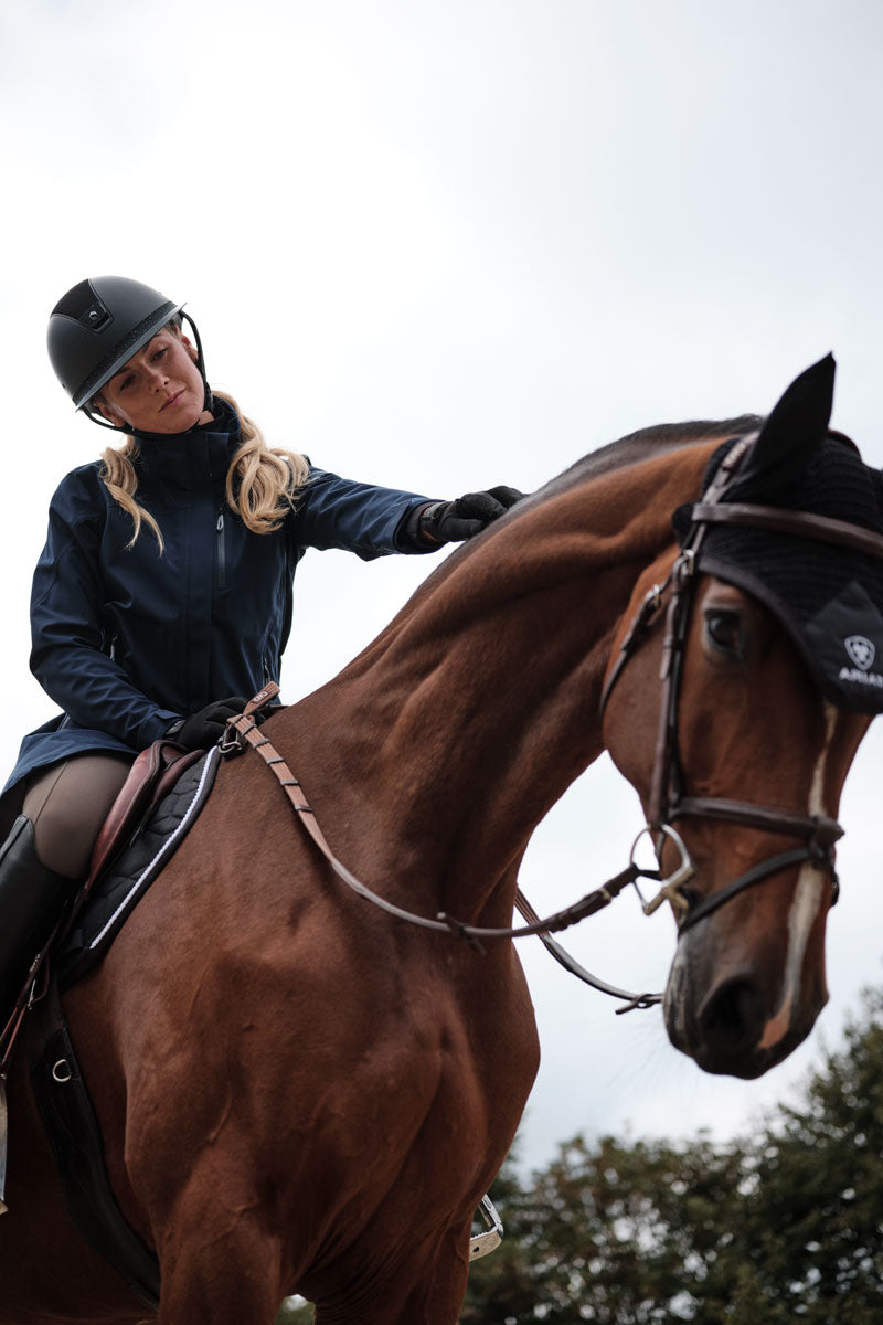 Ariat Coastal Long Waterproof Parka Navy