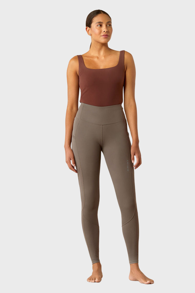 Ariat Breathe EOS Half Grip Tight Plum Grey