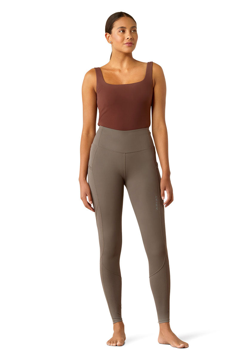 Ariat Breathe EOS Half Grip Tight Plum Grey