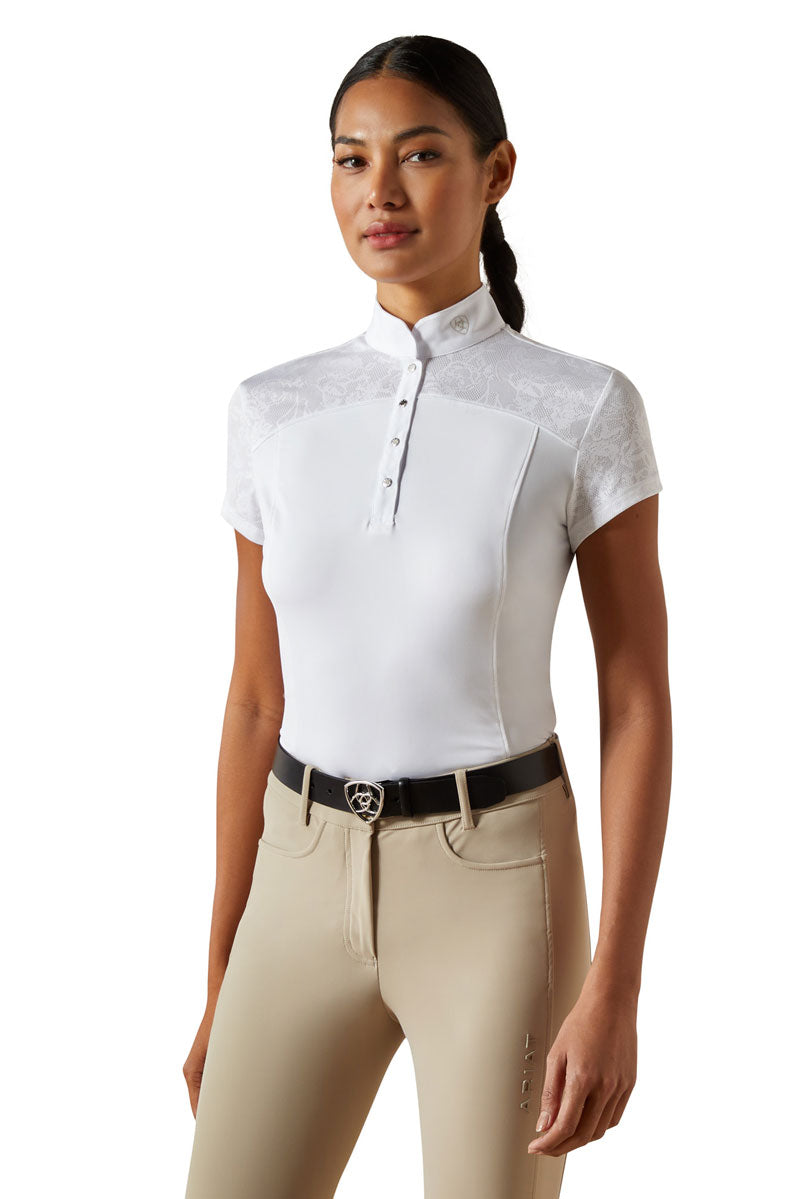 Ariat Bellatrix Short Sleeve Show Shirt White