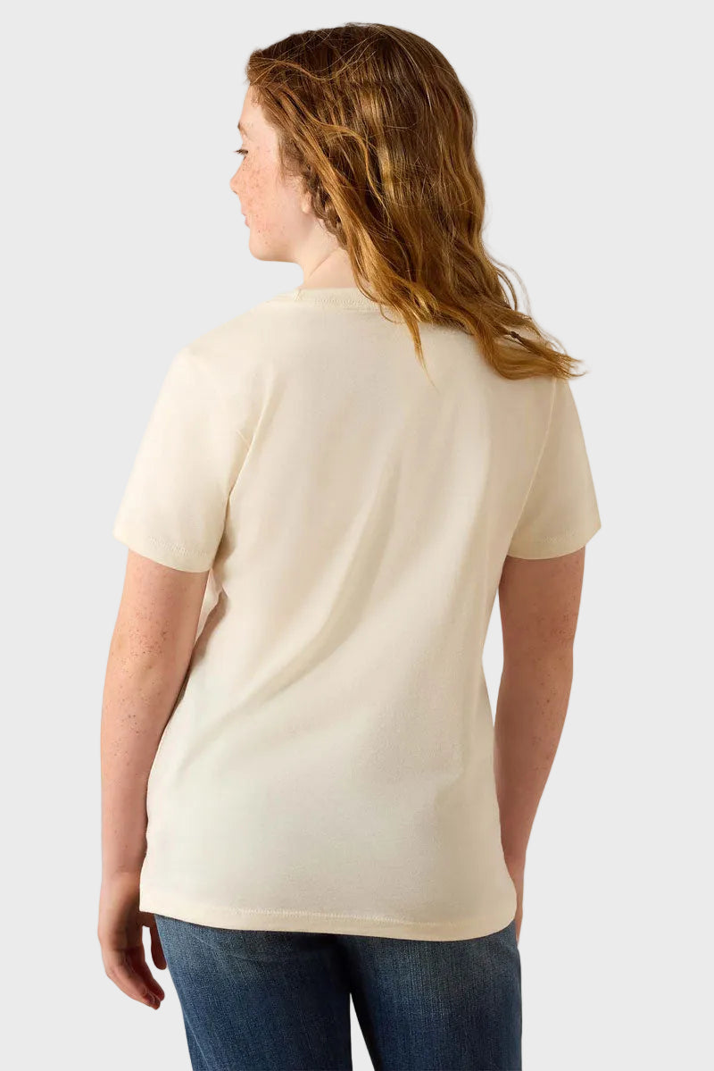 Ariat Girls Cowgirl Vibes T-Shirt Natural 