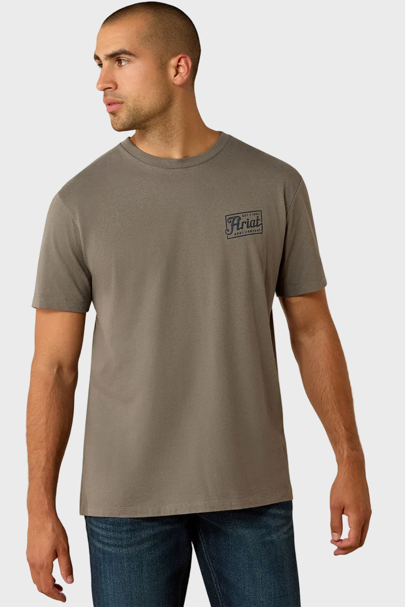 Ariat Men's Paintriot Classic Fit T-Shirt Smoked Pearl 