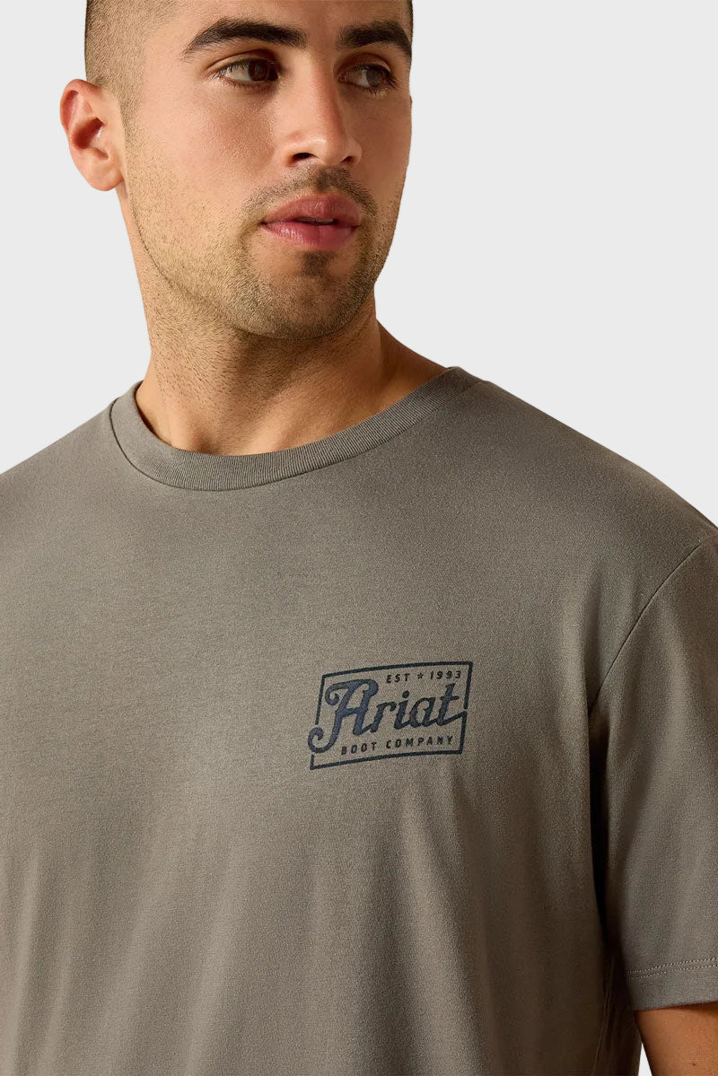Ariat Men's Paintriot Classic Fit T-Shirt Smoked Pearl 