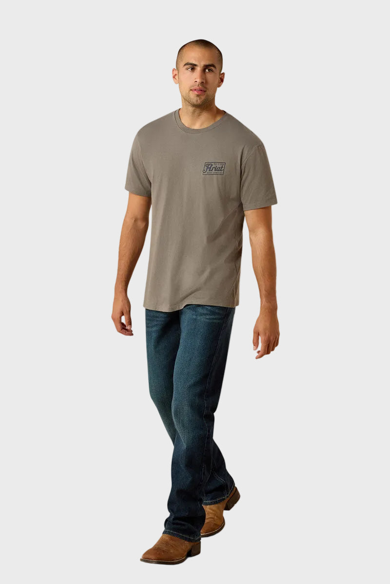 Ariat Men's Paintriot Classic Fit T-Shirt Smoked Pearl 