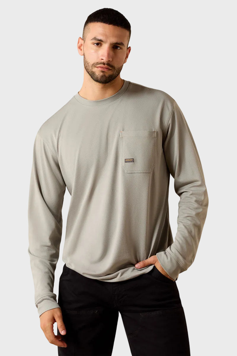 Ariat Men's Rebar Heat Fighter Staple T-Shirt Wild Dove